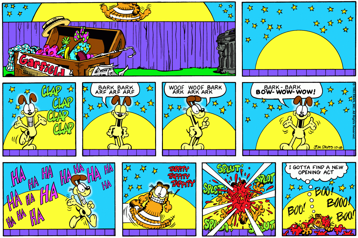 Garfield, October 18, 1992