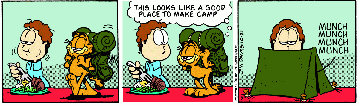 Garfield, October 21, 1992