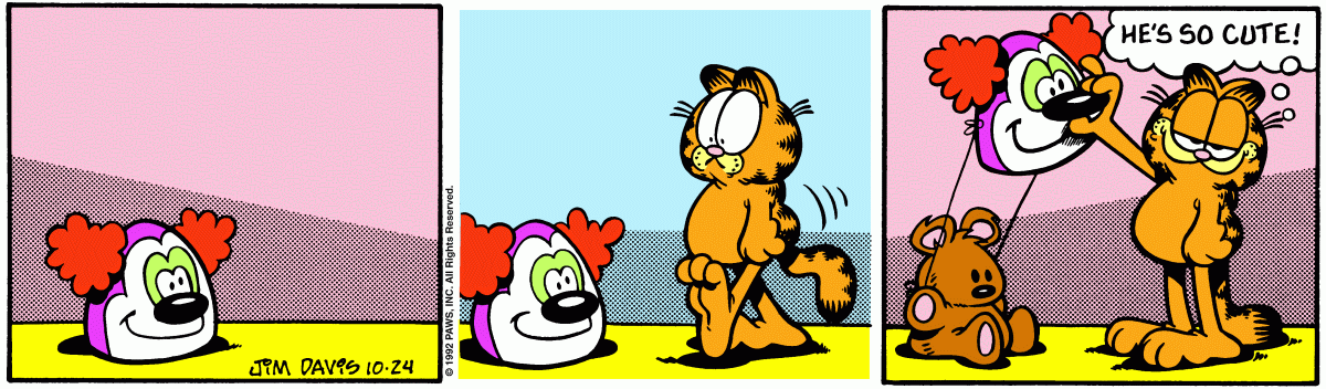 Garfield comic strip for Saturday, October 24, 1992