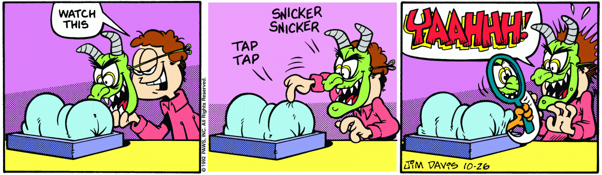 Garfield comic strip for Monday, October 26, 1992