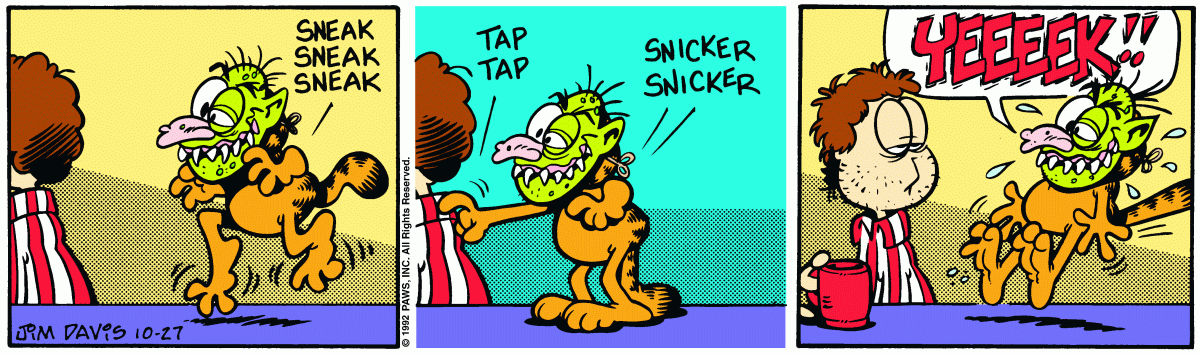 Garfield comic strip for Tuesday, October 27, 1992