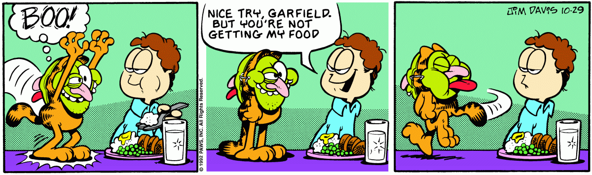Garfield, October 29, 1992