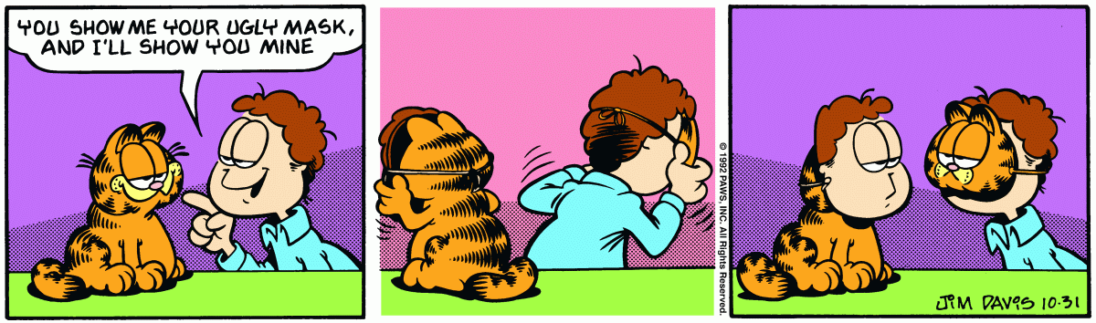 Garfield, October 31, 1992