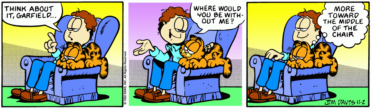 Garfield, November 2, 1992