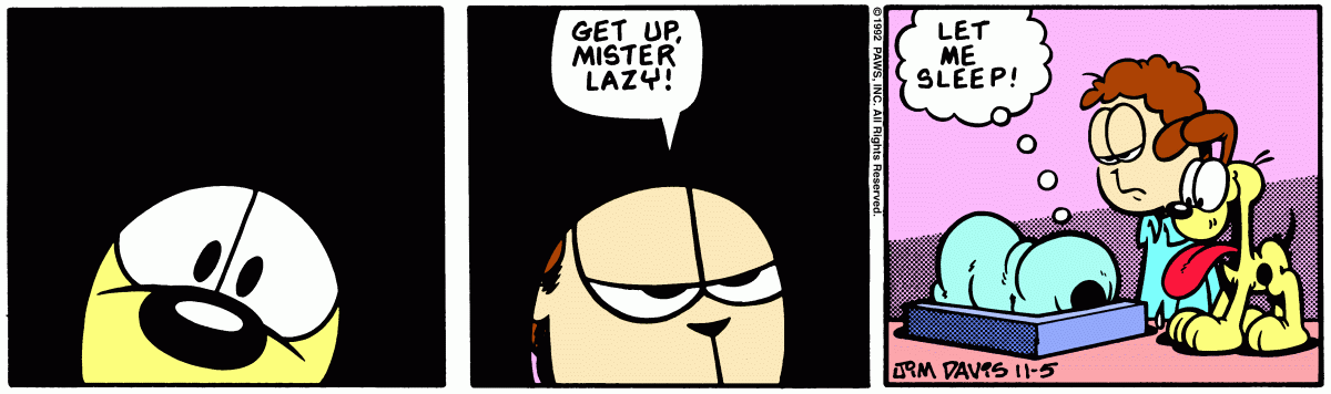 Garfield, November 5, 1992