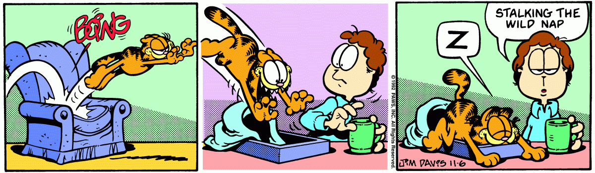Garfield, November 6, 1992