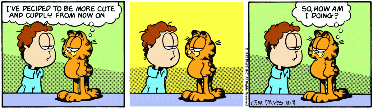 Garfield, November 7, 1992