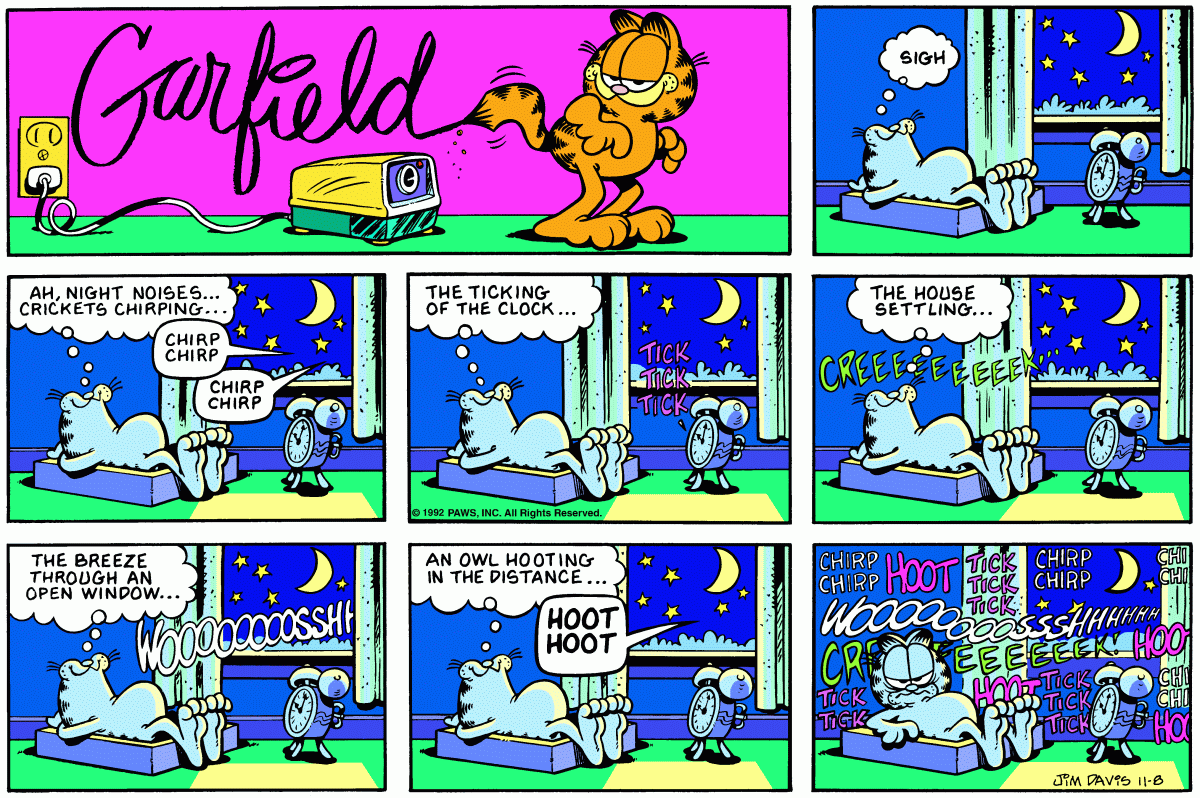 Garfield, November 8, 1992