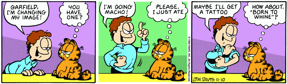 Garfield, November 10, 1992
