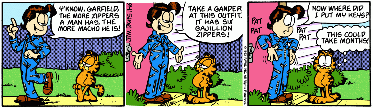 Garfield, November 16, 1992