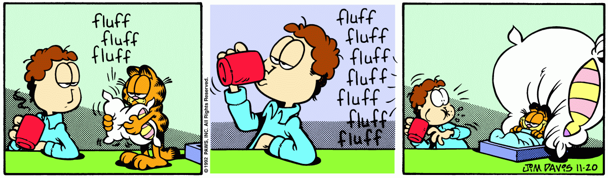Garfield comic strip for Friday, November 20, 1992