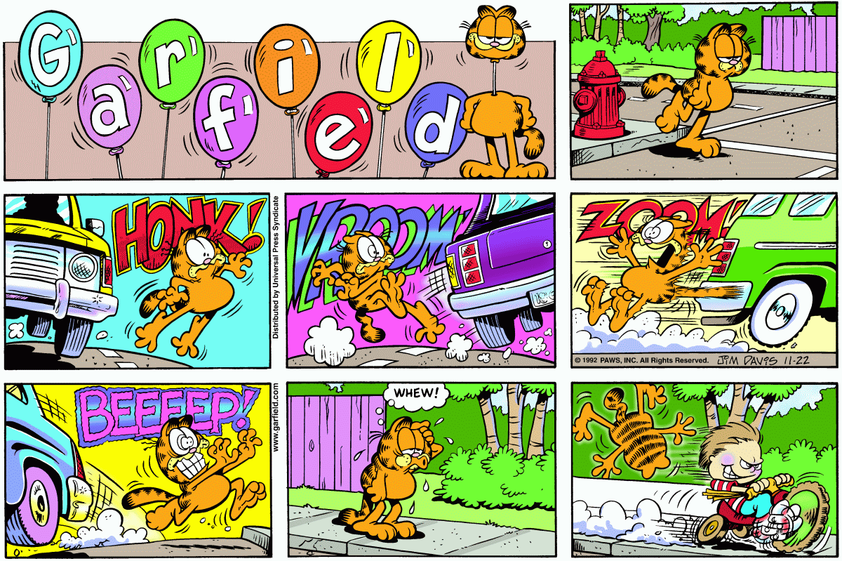 Garfield, November 22, 1992