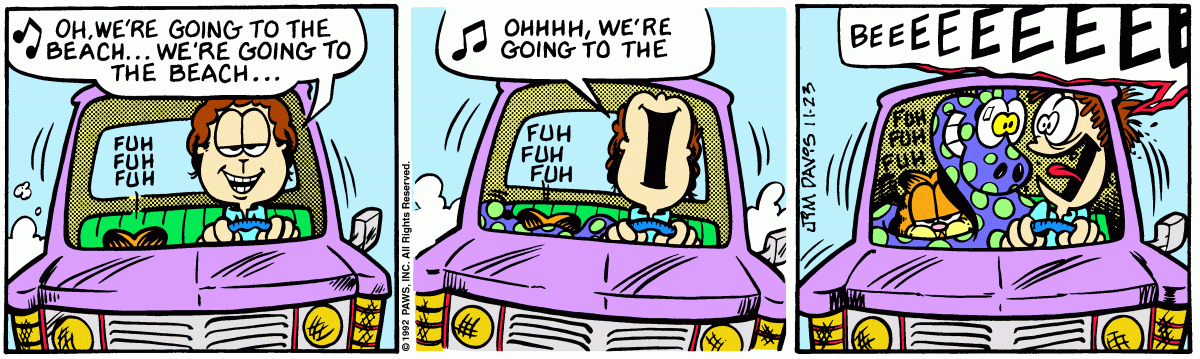 Garfield, November 23, 1992