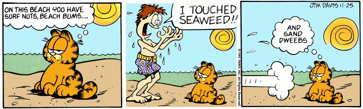 Garfield comic strip for Wednesday, November 25, 1992