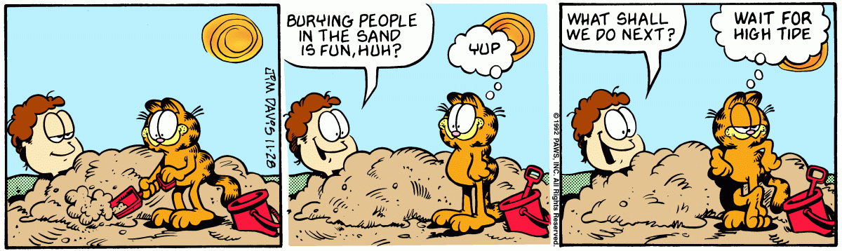 Garfield, November 28, 1992