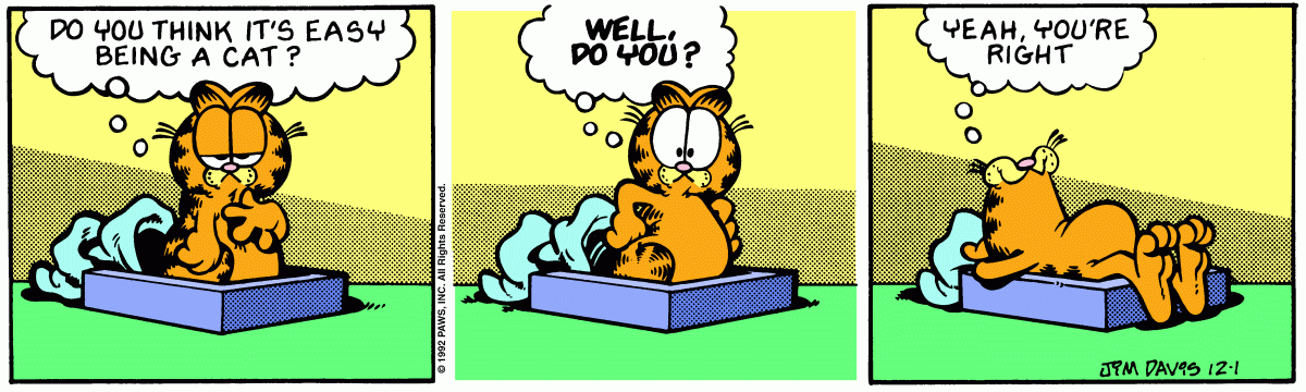 Garfield, December 1, 1992
