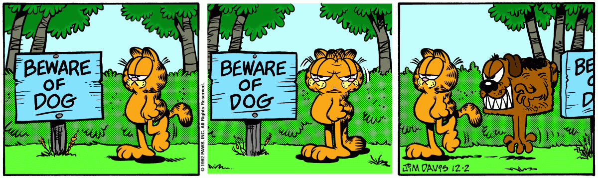 Garfield, December 2, 1992