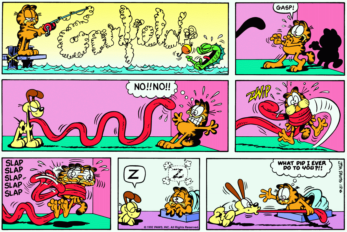 Garfield, December 6, 1992