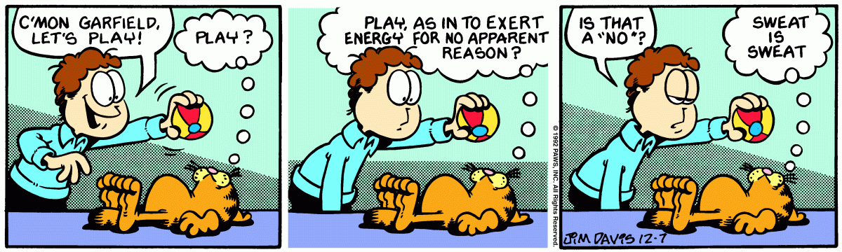 Garfield, December 7, 1992