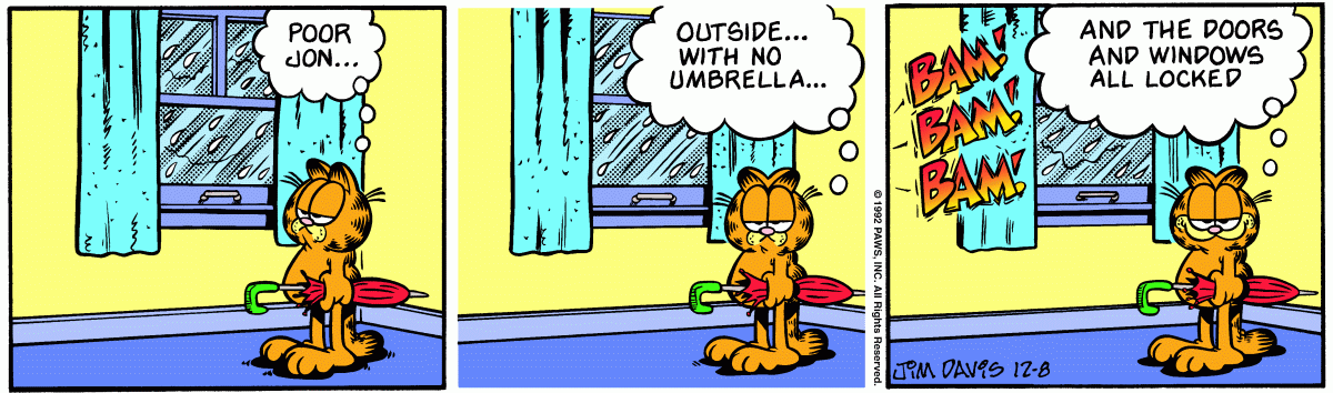 Garfield, December 8, 1992