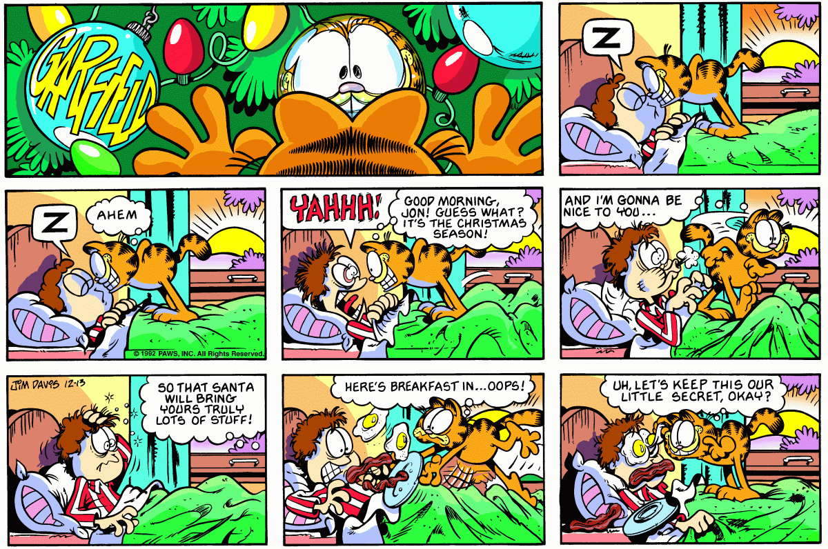 Garfield, December 13, 1992