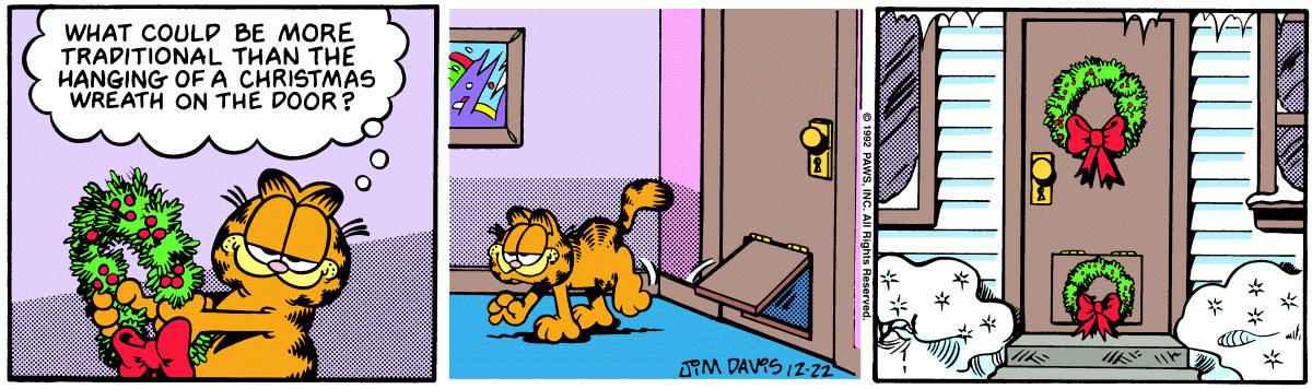 Garfield, December 22, 1992