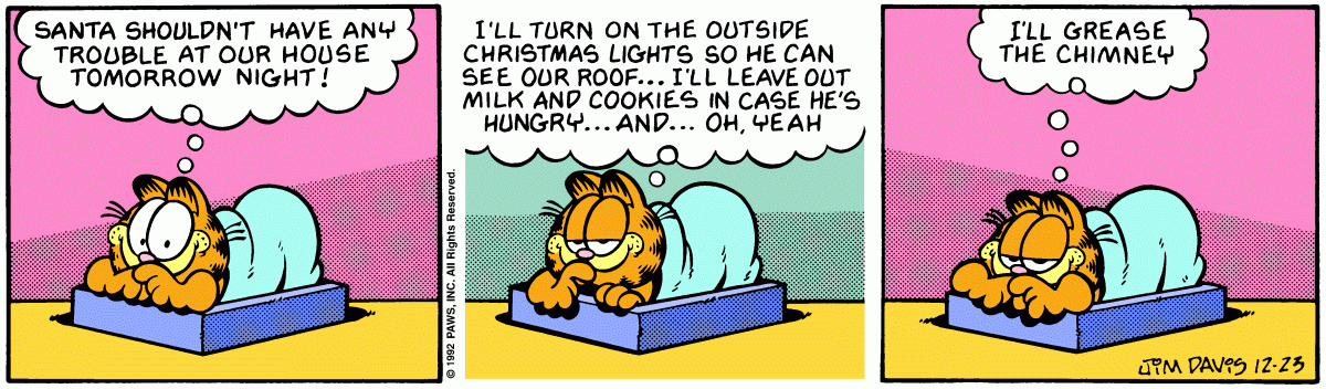 Garfield, December 23, 1992