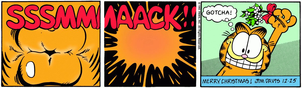 Garfield, December 25, 1992