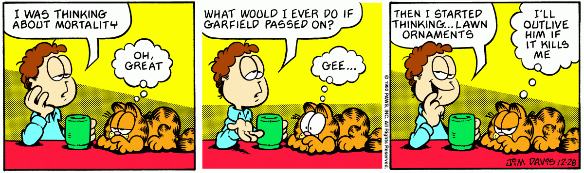 Garfield, December 28, 1992
