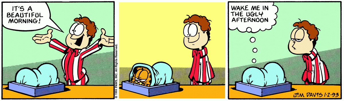 Garfield, January 2, 1993
