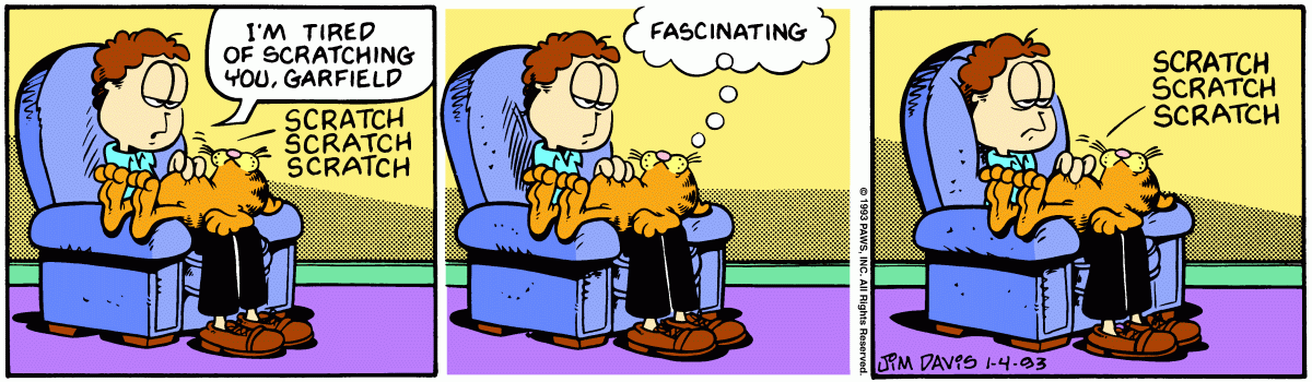 Garfield, January 4, 1993