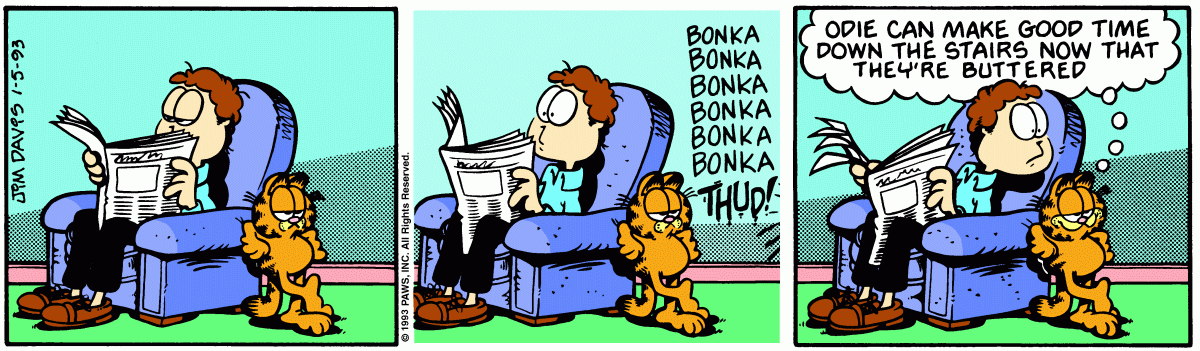 Garfield, January 5, 1993