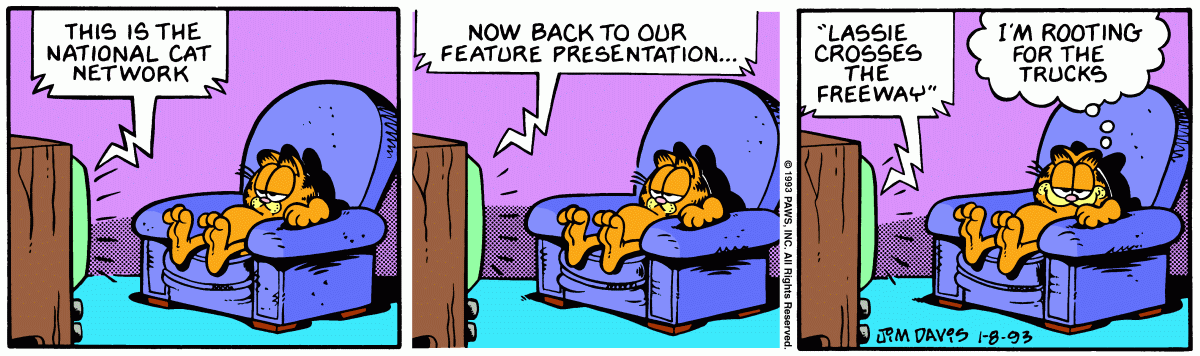 Garfield, January 8, 1993