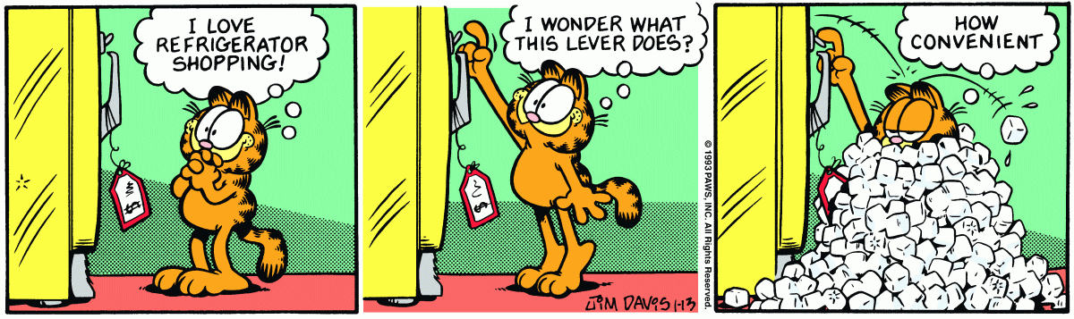 Garfield, January 13, 1993