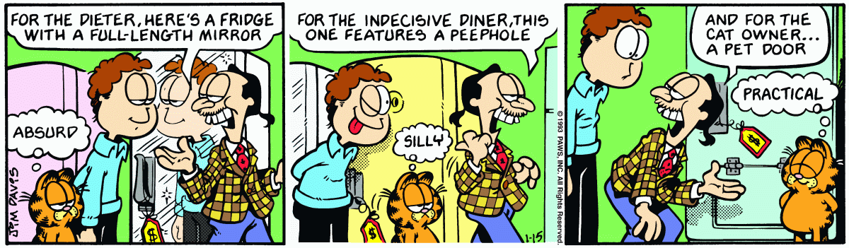 Garfield, January 15, 1993