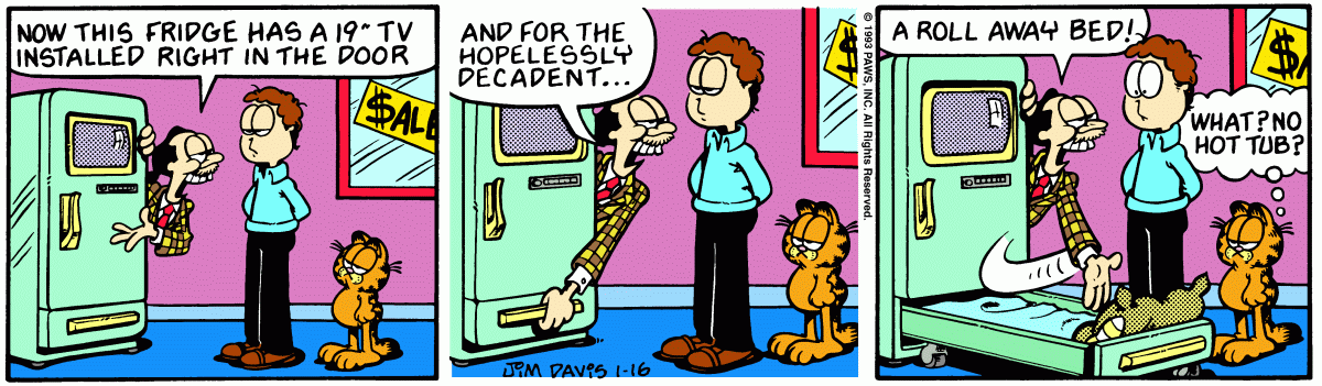 Garfield, January 16, 1993