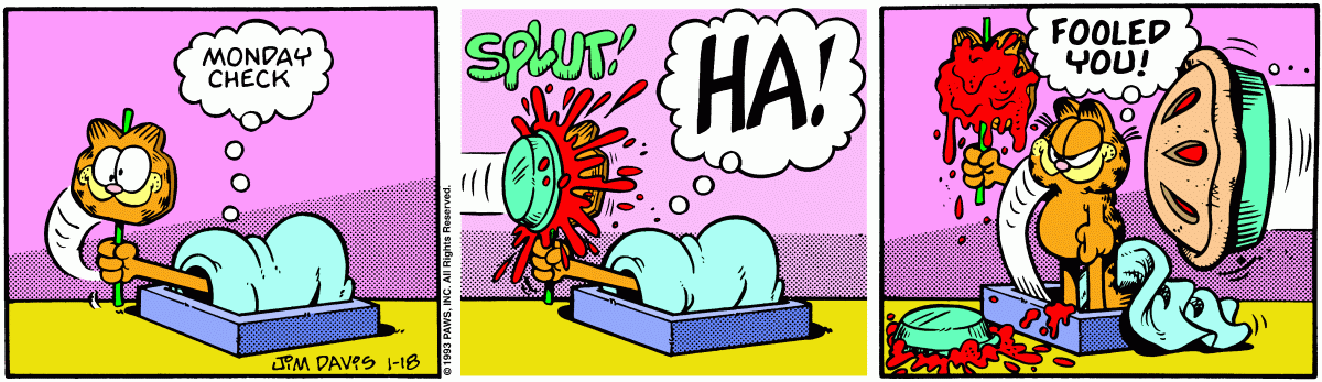 Garfield, January 18, 1993