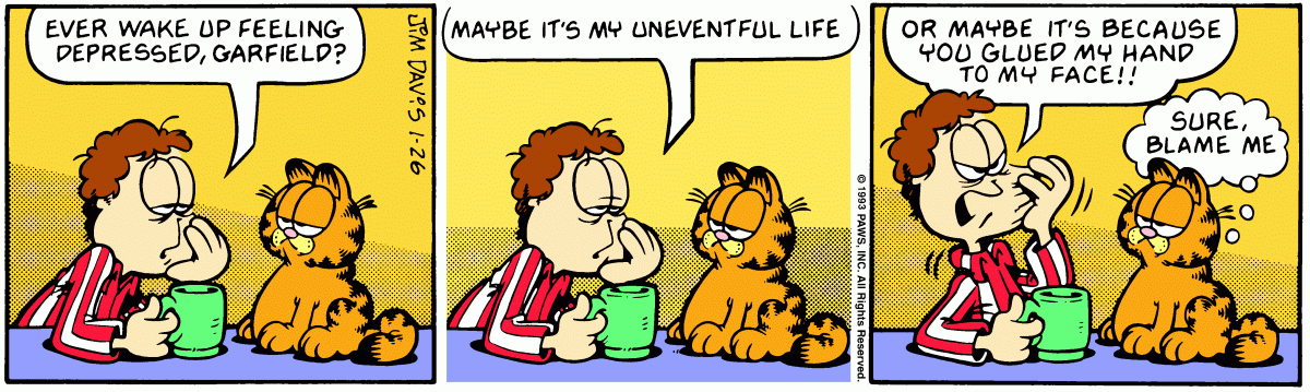 Garfield, January 26, 1993
