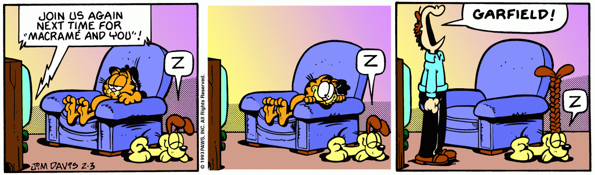 Garfield, February 3, 1993
