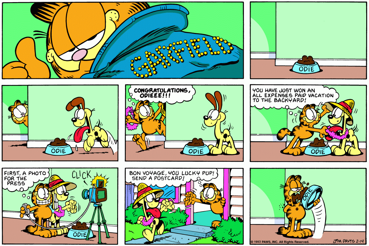Garfield, February 14, 1993