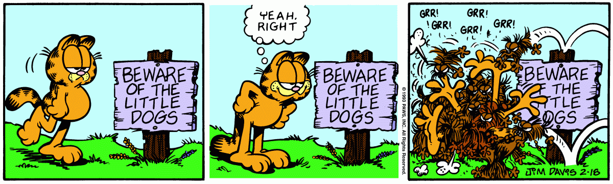 Garfield, February 18, 1993