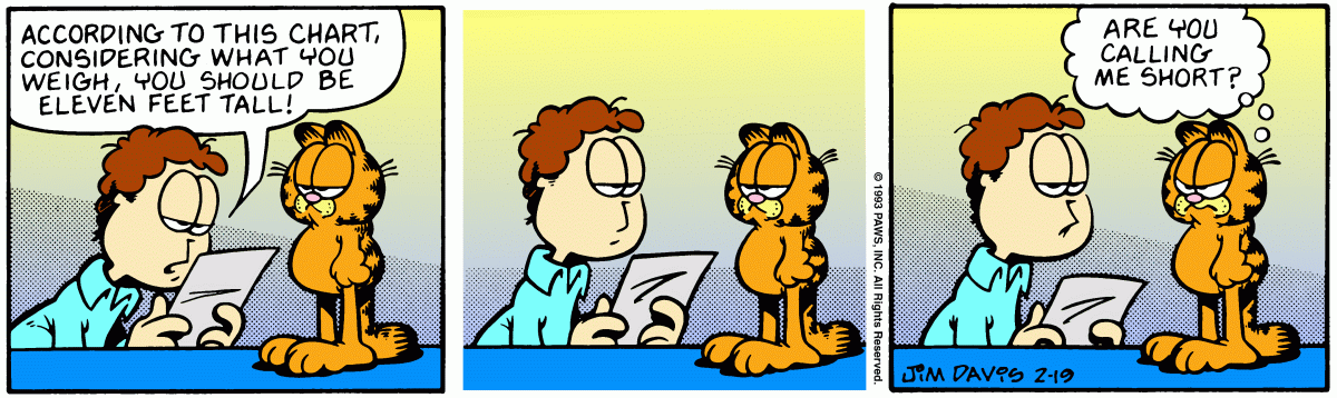 Garfield, February 19, 1993