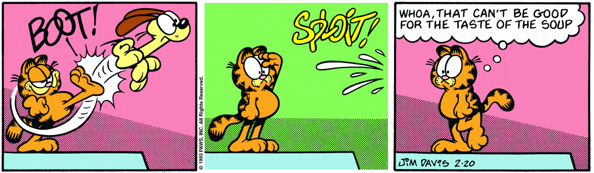 Garfield, February 20, 1993