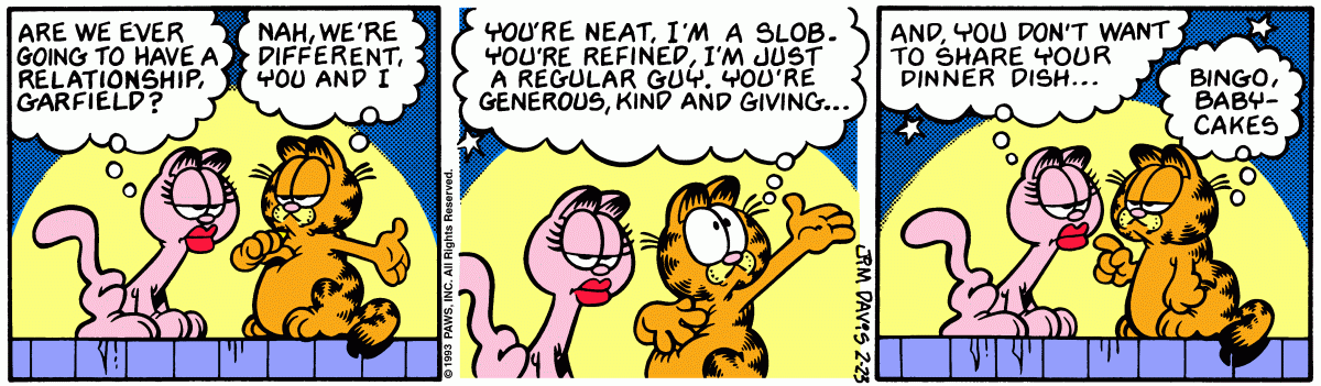 Garfield, February 23, 1993