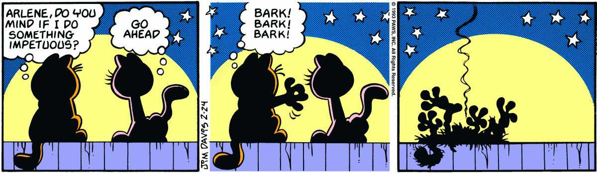 Garfield, February 24, 1993