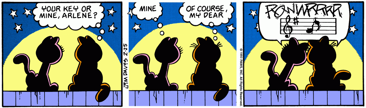 Garfield, February 25, 1993
