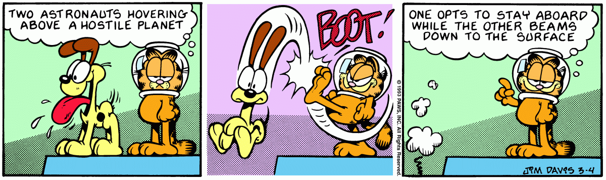 Garfield, March 4, 1993
