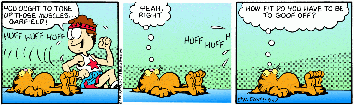 Garfield, March 12, 1993