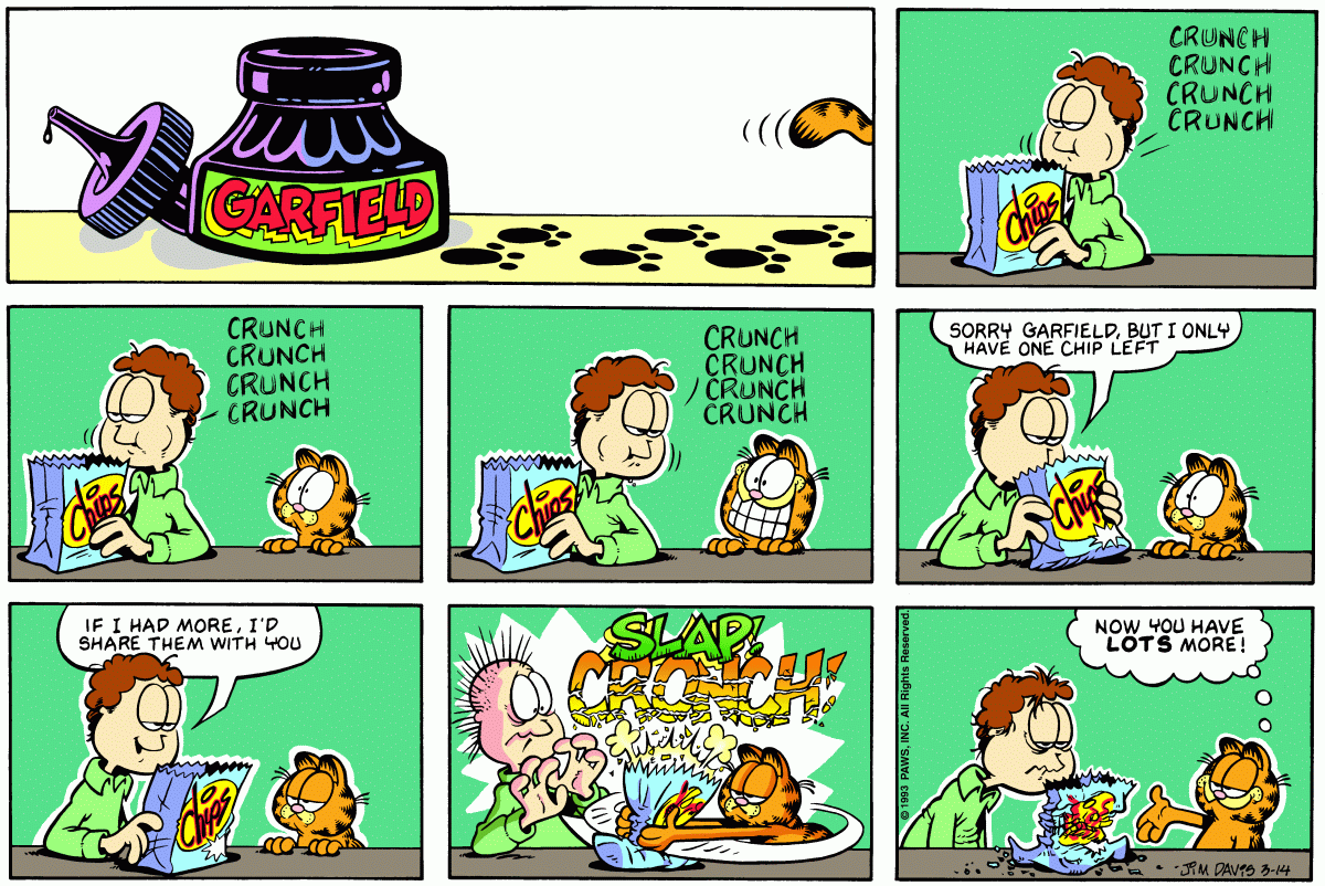 Garfield, March 14, 1993