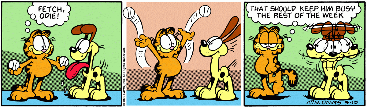 Garfield, March 15, 1993